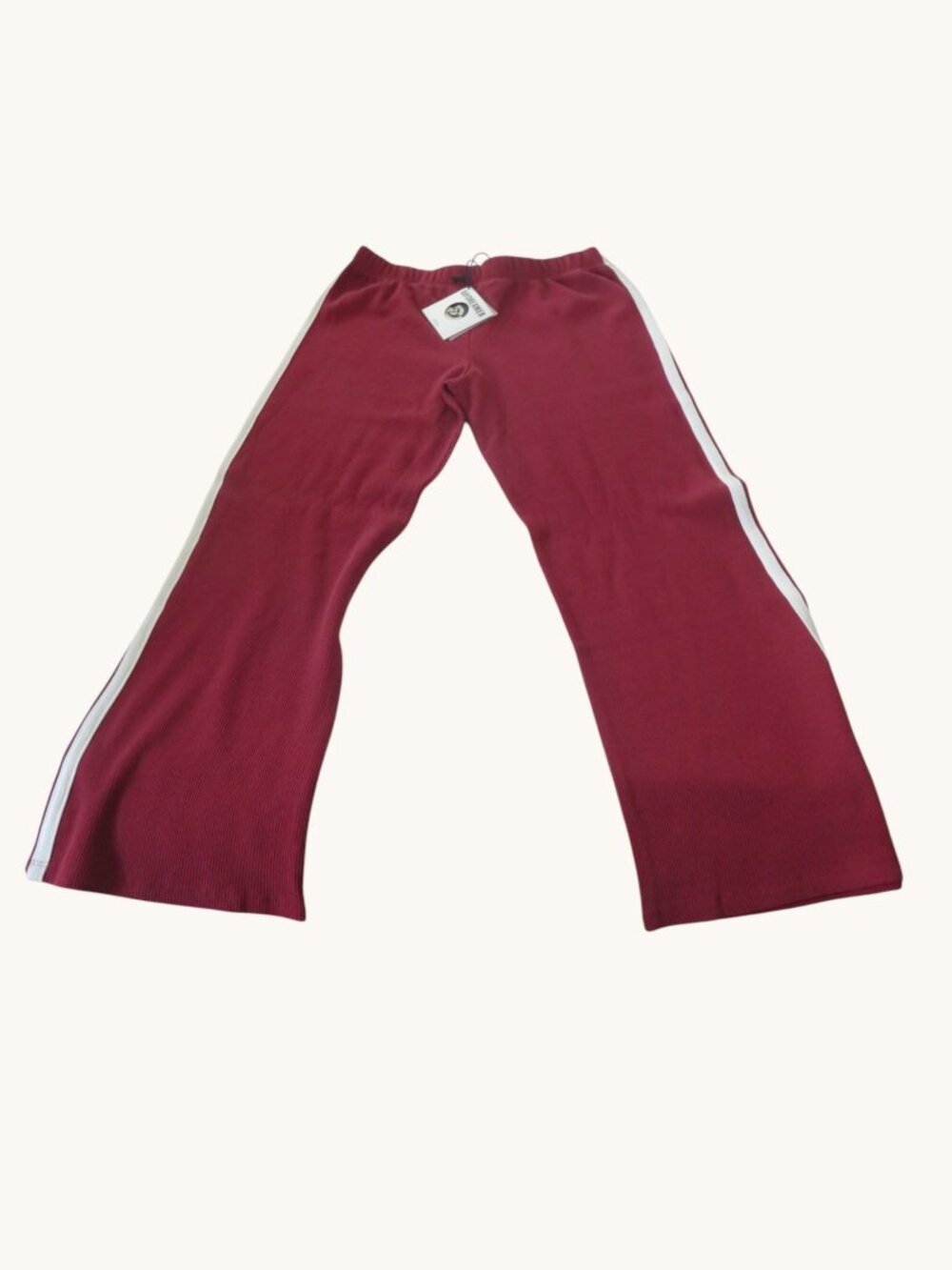Daydreamer La- Solid Thermal Track Pant - Size Large - Burgandy, NWT - Picture 5 of 7